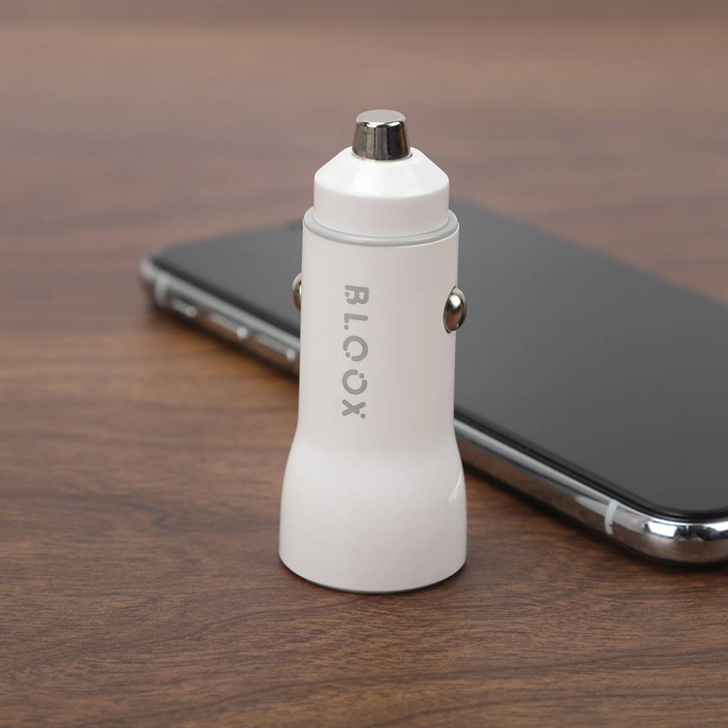 Cargador Auto BLOOX 38W USB A + USB C/PD (sin Cable)