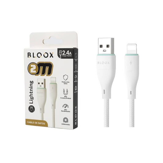 Cable Bloox Lightning a USB 2 metros