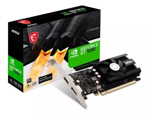 TARJETA DE VIDEO MSI GEFORCE GT1030 4GD4 LP OC DDR4 4GB