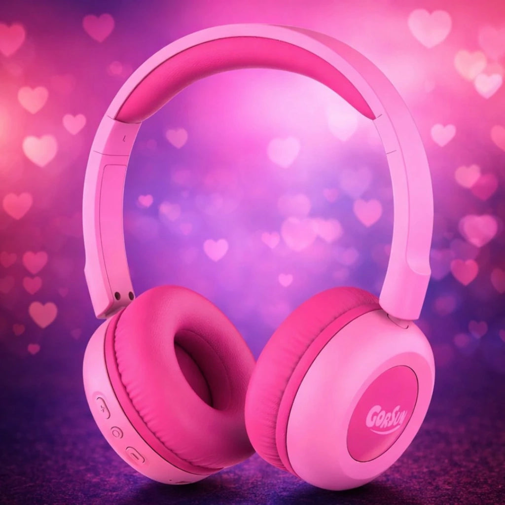Auricular inalámbrico Gorsun para niñas/os (Azúl/Rosado)
