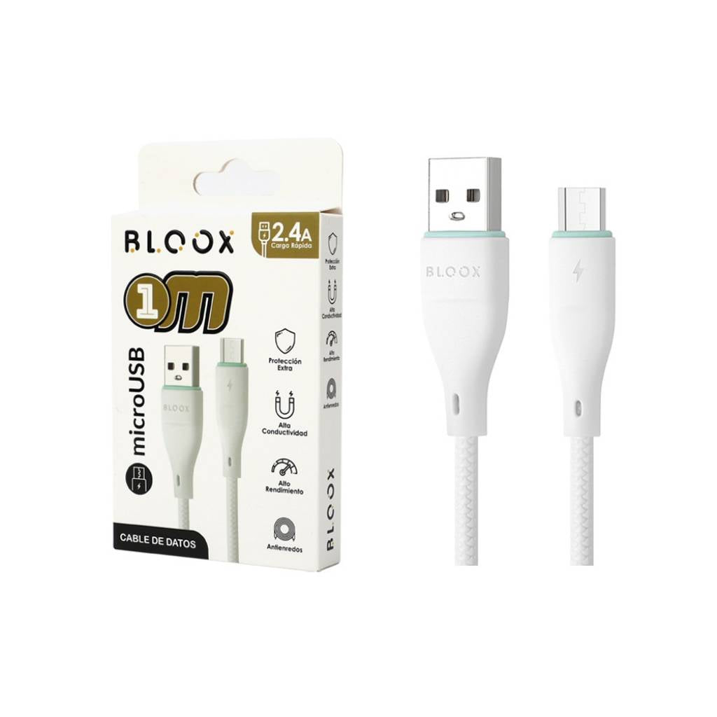 Cable Bloox MicroUSB a USB 1 metro