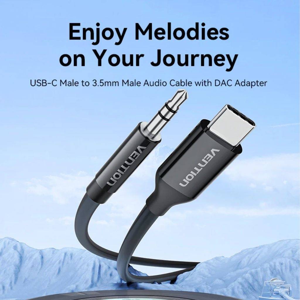 Adaptador Vention USB C a Auxiliar Macho (3.5mm) 1.5 metros