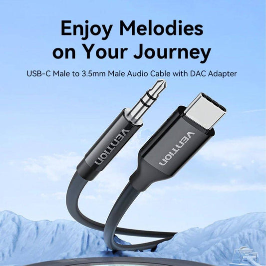 Adaptador Vention USB C a Auxiliar Macho (3.5mm) 1.5 metros