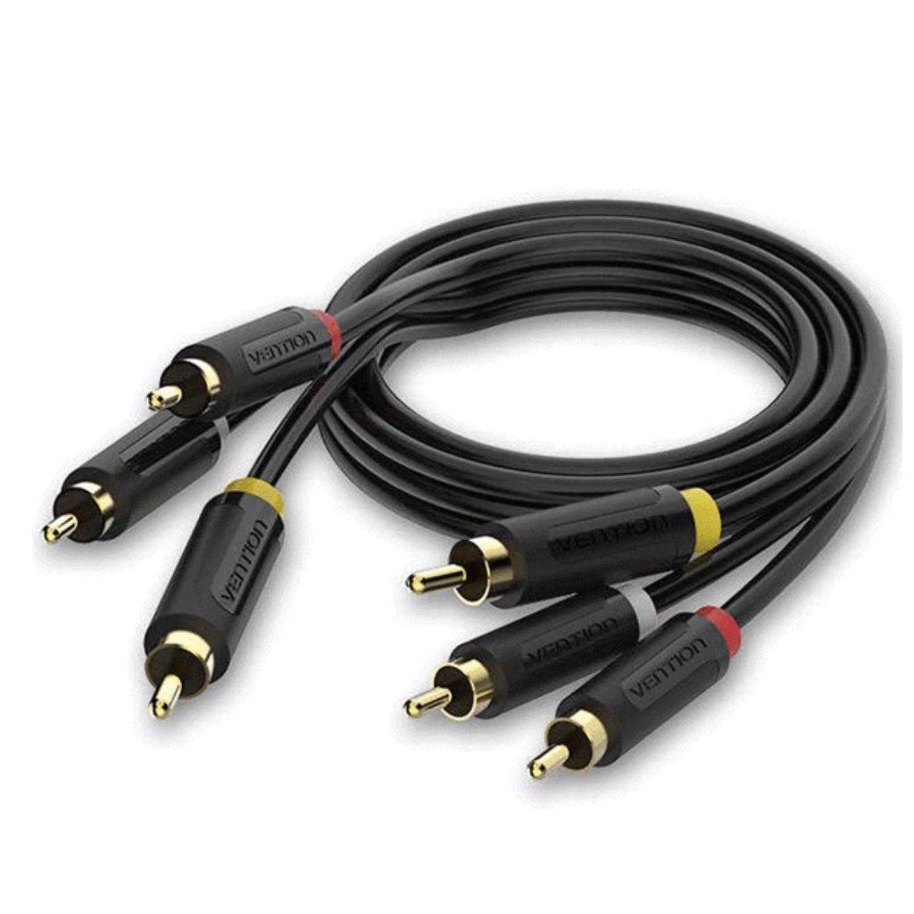 Cable Vention 3 RCA Macho a 3 RCA Macho, 1.5 metros