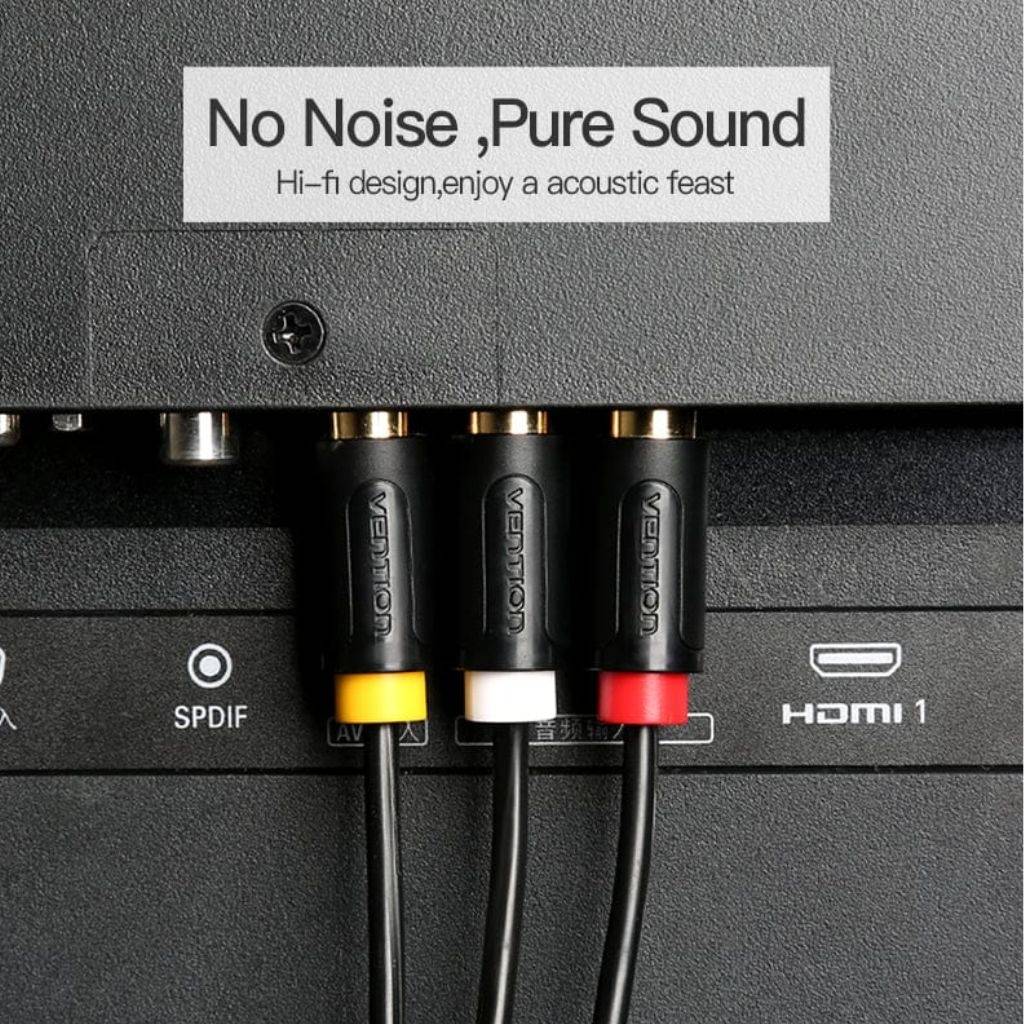Cable Vention 3 RCA Macho a 3 RCA Macho, 1.5 metros