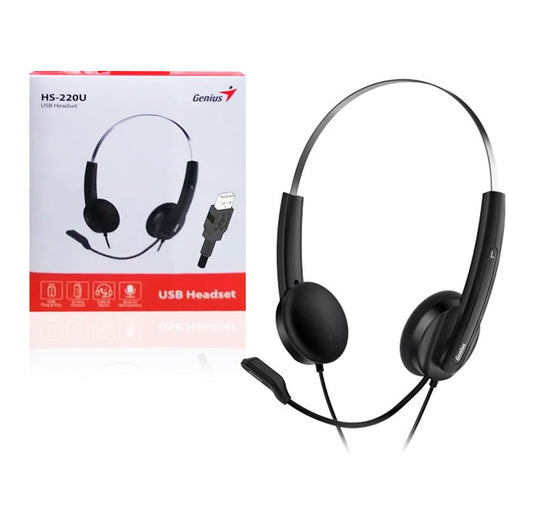 Audífonos Genius HS-220U usb negro