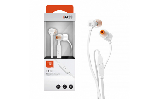 Auriculares JBL T110 manos libre blanco